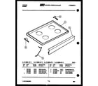 Tappan 31-2538-00-04 cooktop parts diagram