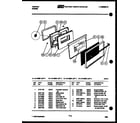 Tappan 31-2538-00-04 door parts diagram