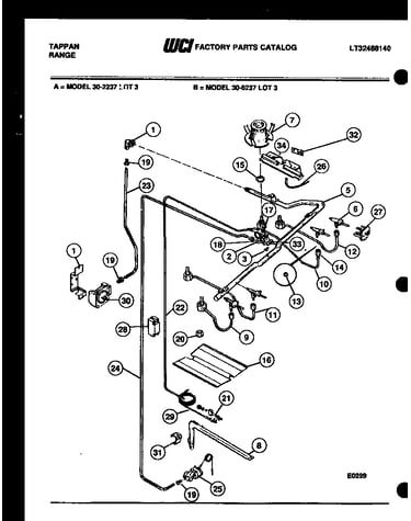 Burner, manifold and gas control