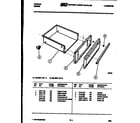 Tappan 30-4987-23-05 drawer parts diagram