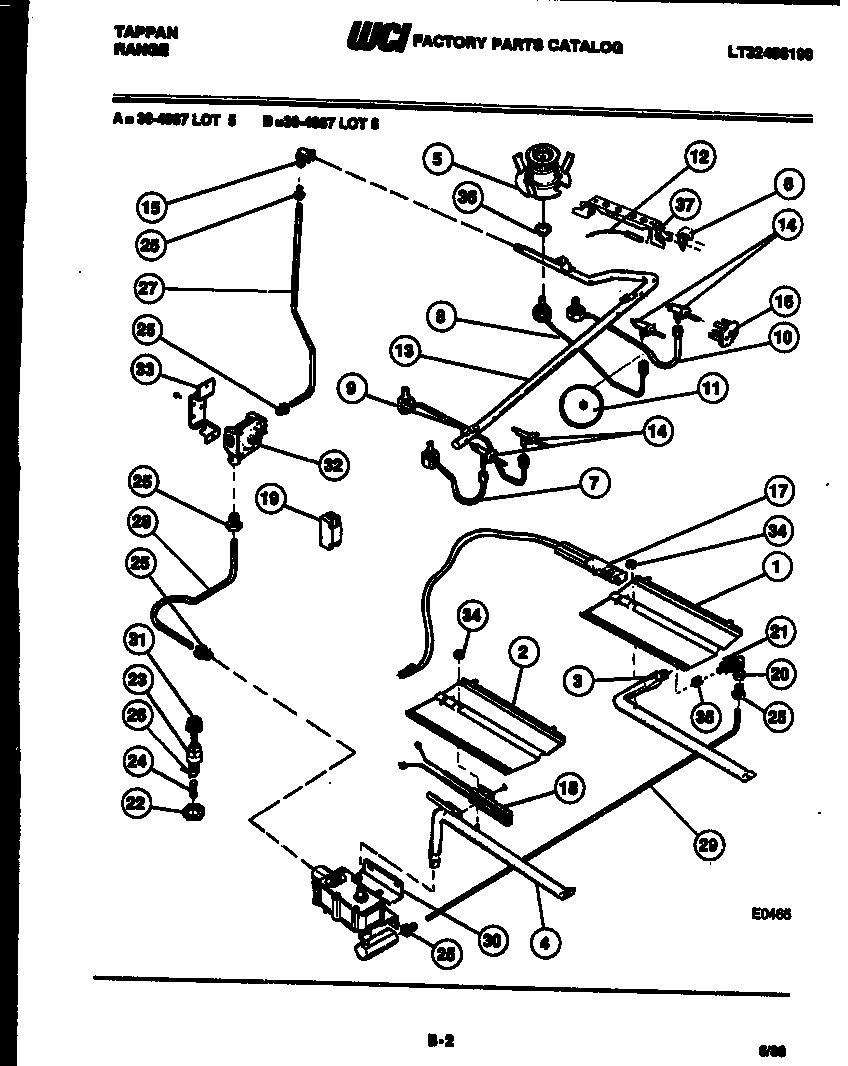 Burner, manifold and gas control