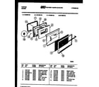 Tappan 72-3657-00-03 lower oven door parts diagram