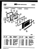 Lower oven door parts