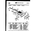Tappan 72-7657-00-04 broiler drawer parts diagram