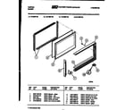 Tappan 72-3657-66-03 upper oven door parts diagram