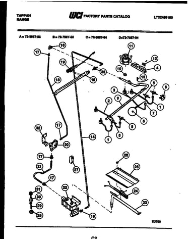 Burner, manifold and gas control