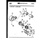 Tappan 49-2828-00-01 blower and drive parts diagram