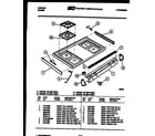 Tappan 30-4997-08-01 cooktop parts diagram