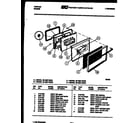 Tappan 30-4997-08-01 door parts diagram