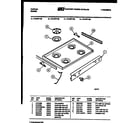 Tappan 72-3977-66-06 cooktop parts diagram