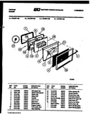Lower oven door parts