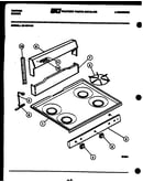 Backguard and cooktop parts