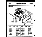 Tappan 32-1014-00-01 broiler drawer parts diagram