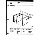 Tappan 32-1014-00-01 door parts diagram