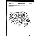 Tappan 13-3620-23-02 electric smooth top and cooktop parts diagram