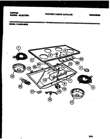 Electric smooth top and cooktop parts