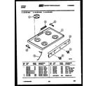 Tappan 32-1027-00-01 cooktop parts diagram