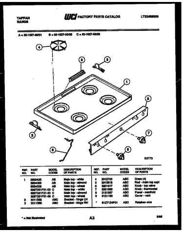 Cooktop parts