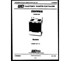Tappan 32-2227-00-01 cover page diagram
