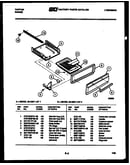 Broiler drawer parts