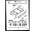 Tappan 30-2538-66-02 cooktop parts diagram