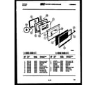 Tappan 30-2538-00-02 door parts diagram