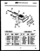 Broiler drawer parts