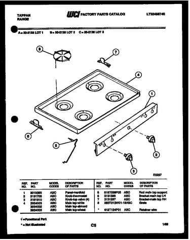 Cooktop parts