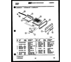 Tappan 30-2138-00-01 broiler drawer parts diagram