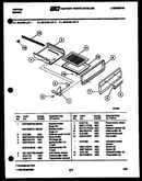 Broiler drawer parts