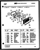 Lower oven door parts