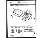 Tappan 73-3957-66-01 drawer parts diagram