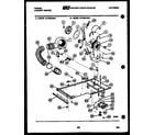 Tappan 44-2408-00-01 dryer motor, blower and belt diagram