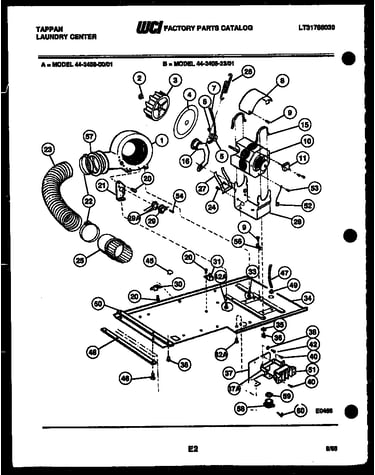 Dryer motor, blower and belt