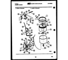 Tappan 44-2408-00-01 tubs, water valve and lid switch diagram
