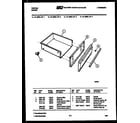 Tappan 31-3988-00-03 drawer parts diagram