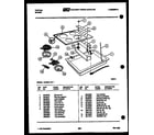 Tappan 13-3028-45-01 cooktop parts diagram
