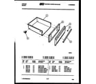 Tappan 76-4967-23-05 drawer parts diagram