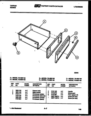 Drawer parts