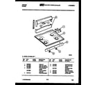 Tappan 32-1028-00-01 cooktop parts diagram