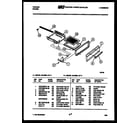 Tappan 30-2538-00-03 broiler drawer parts diagram