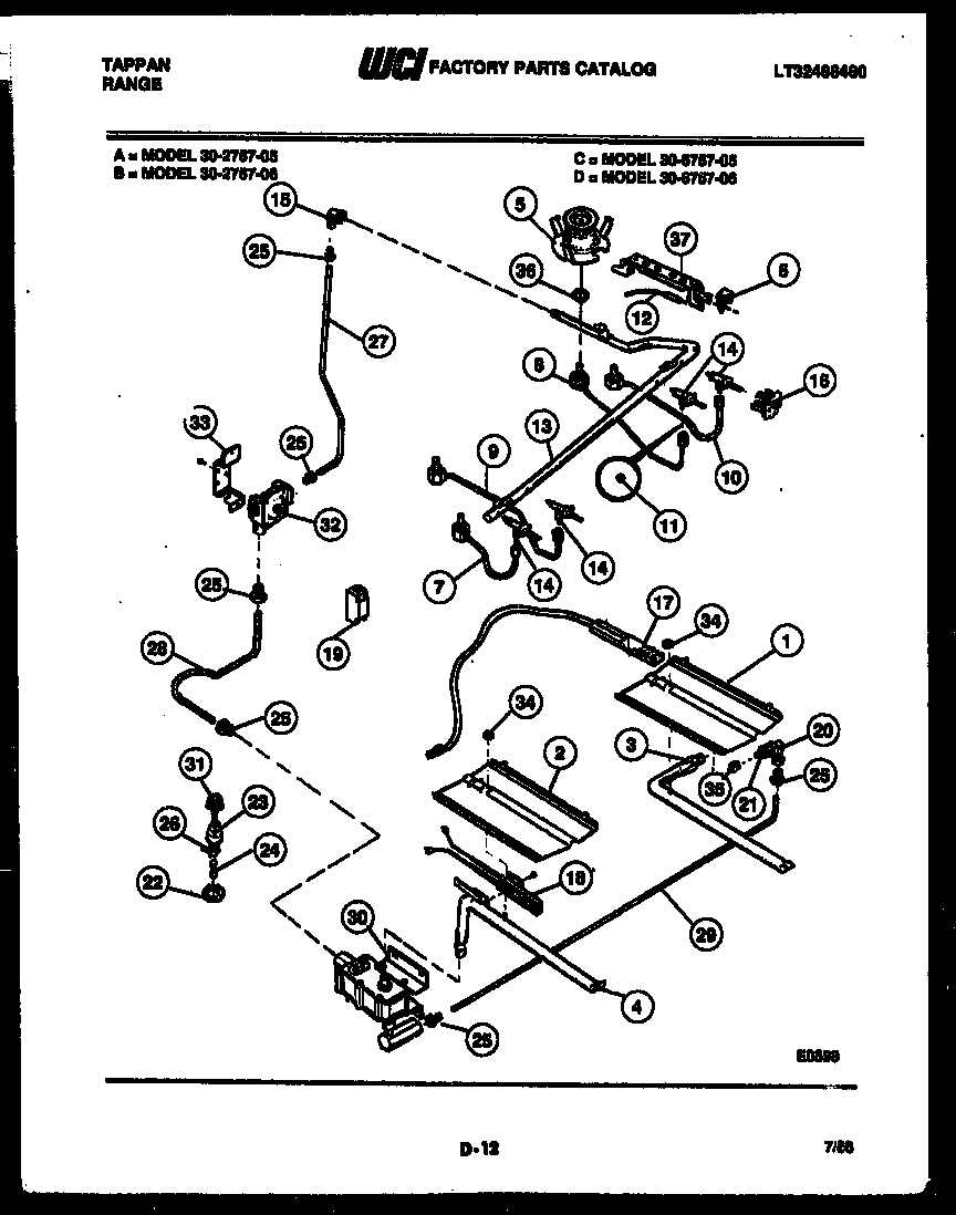 BURNER, MANIFOLD AND GAS CONTROL