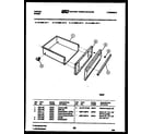 Tappan 31-3858-00-01 drawer parts diagram