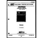 Tappan 11-1153-23-04 cover page diagram
