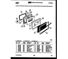 Tappan 30-3348-00-03 door parts diagram