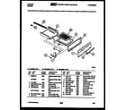Tappan 30-3348-00-03 broiler drawer parts diagram