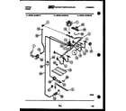 Tappan 32-2637-08-01 burner, manifold and gas control diagram