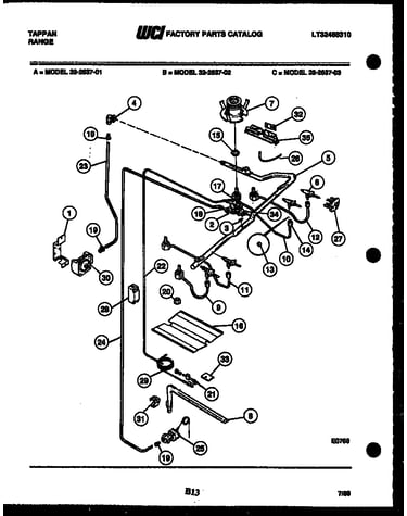 Burner, manifold and gas control