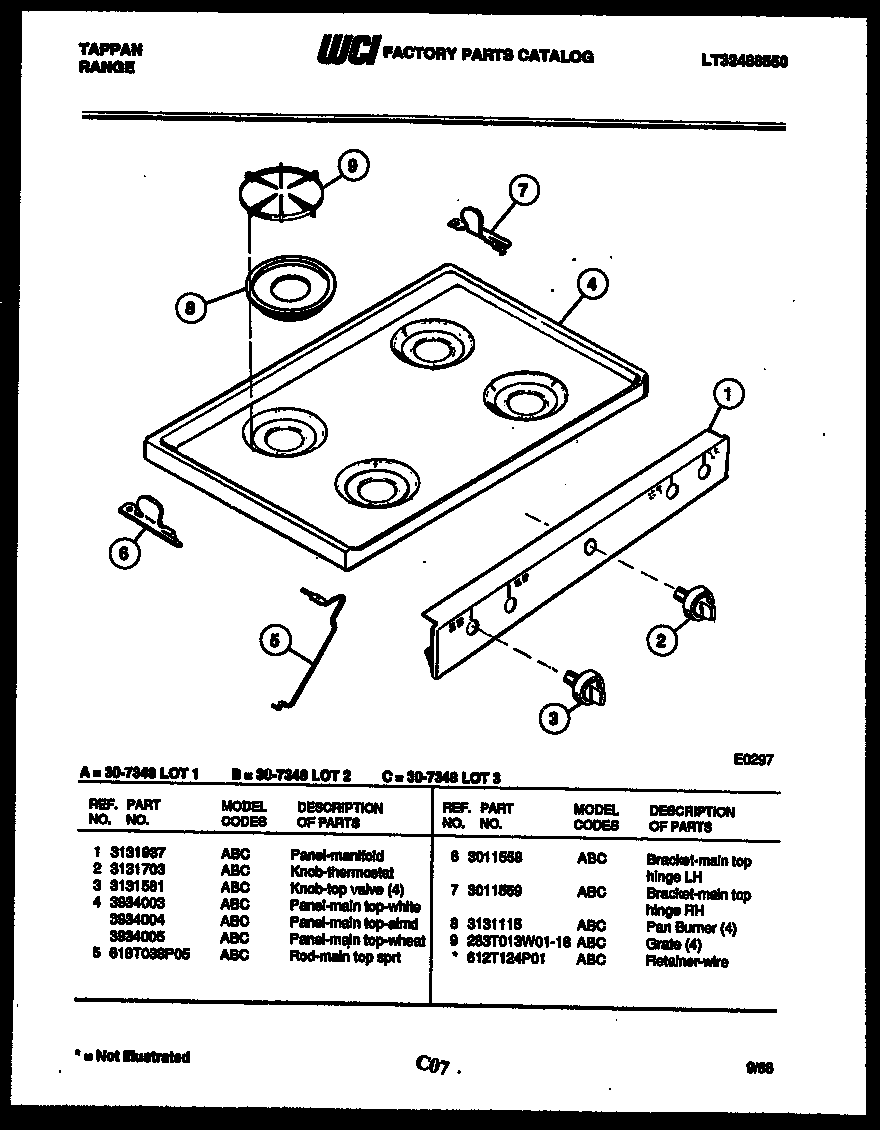 COOKTOP PARTS