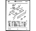 Tappan 30-7348-66-02 cooktop parts diagram